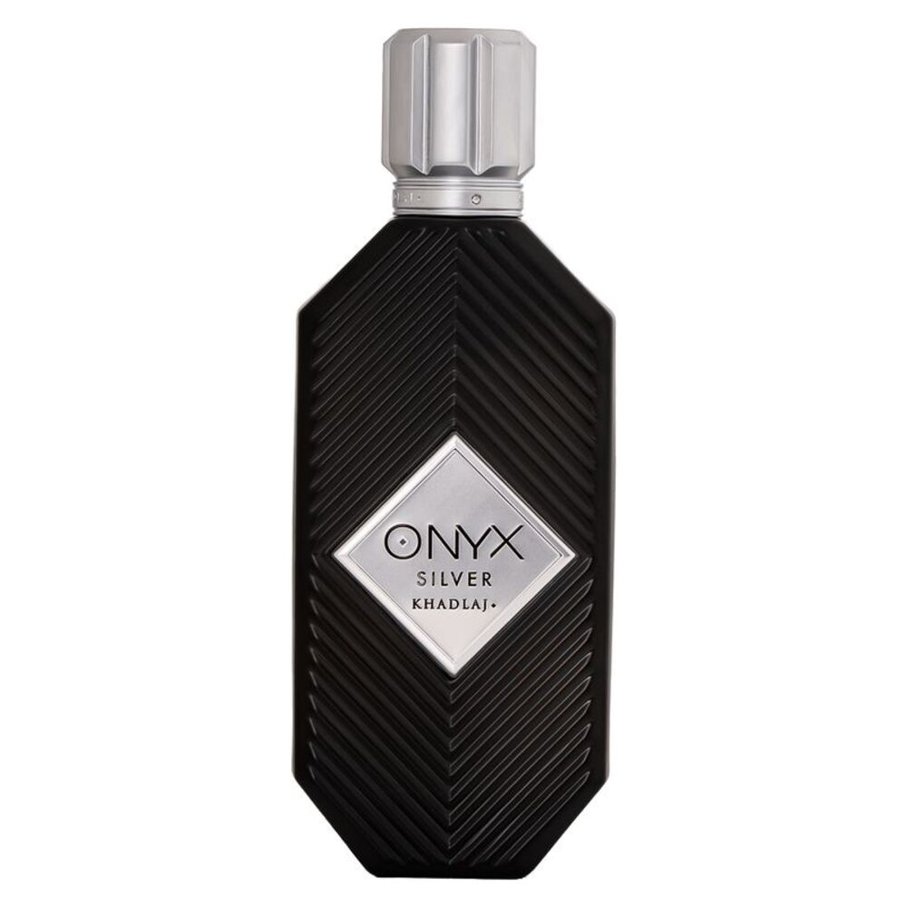 Khadlaj Onyx Silver Eau de Parfum EDP Spray for Men 3.4 oz / 100 ml - New